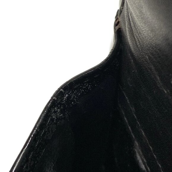 Auth CHANEL - A05572 Black Patent Leather Shoulder Bag - Picture 14 of 16